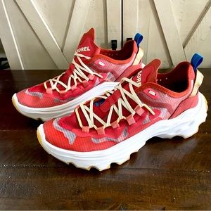SOREL Kinetic Breakthru Tech Lace Women’s Size 10 Sneaker Red NL4691-849